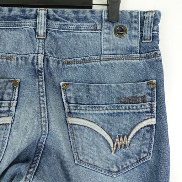 Lawman Jeans Womens Size 34x34 Bootcut Flared Light Wash Western Rodeo Cowboy - Picture 7 of 12